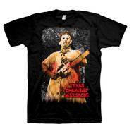 Texas Chainsaw Massacre Mens Black Leatherface T-Shirt