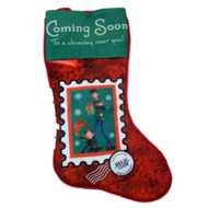 Santas Best Arthur Christmas Elf Present Stocking Holiday Decor Red & Green Xmas