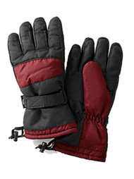 John Bartlett Mens Black Red Thinsulate Winter Snow Ski Gloves Snowboarding
