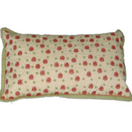 Casual Home Embroidered Orange & Yellow Flowers Throw Accent Pillow Feather Fill