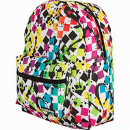 Yak Pack Colorful Geometric Check Canvas Backpack Sports School Travel Pack