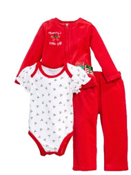 First Impressions Infant Girls 3 PC Mommys Little Gift Jacket Creeper Pants