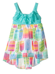 Youngland Infant Girls Popsicle Print High Low Sundress