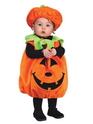 Fun World Infant Girls Fuzzy Pumpkin Cutie Pie Costume with Jumper & Hat