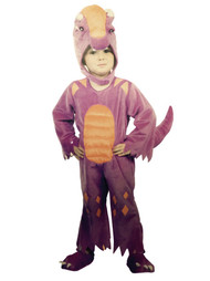 Seasons Toddler Boys Lil Dino Costume Plush Purple Dinosaur Jumpsuit 2T-4T