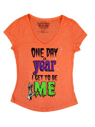 Rocker Girl Junior Women One Day A Year I Get To Be Me Halloween T-Shirt Top