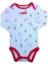 Carter's Infant Boys Blue My First Christmas Creeper Holiday Bodysuit
