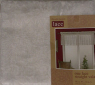 Home Herald Garden Ivory Lace Straight Window Valance Curtain Topper