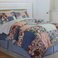 Home Full Bed In Bag Vintage Paisley Stripe Patchwork Comforter Sheets Shams