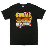Halloween Mens Black Gimme The Candy And Nobody Gets Hurt T-Shirt