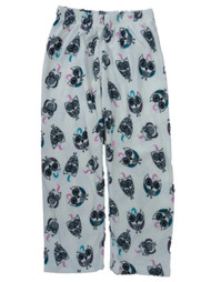 Girls Ivory Fleece Sleep Pants Owl Print Pajama Bottoms Lounge
