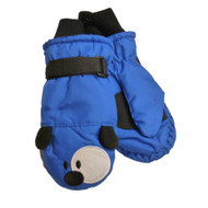 Aquarius Little Boys Blue Puppy Dog Waterproof Snow & Ski Mittens