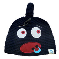 Cold Front Boys Blue Knit Monster Hat  Nose Ring Beanie