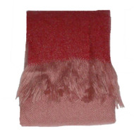 Home Pretty Pink Stripe Knit Throw Blanket Soft Warm & Cuddly