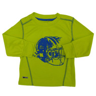 RBX Toddler Boys Green Long Sleeve Shirt Football Shirt