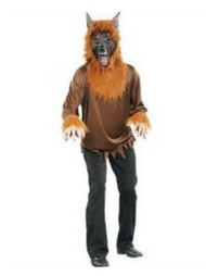 Seasons Mens Wolfman Costume With Wolf Mask