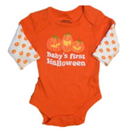 Happy Halloween Infant Boys & Girls Creeper Orange Pumpkin Baby's First 24m