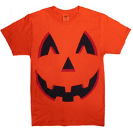 Halloween Mens Orange Jack-O-Lantern Pumpkin Costume T-Shirt