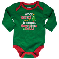 Infant Boys What Santa Won't Bring Me Grandma Will Creeper Holiday Bodysuit