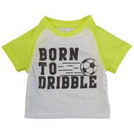 Carters Infant Boys White T-Shirt Born To Dribble Athletic Shirt 6m