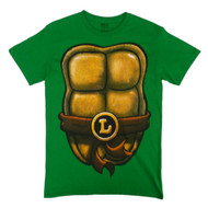 Teenage Mutant Ninja Turtles Mens Green Leonardo Costume T-Shirt