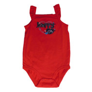 Jumping Beans Infant Girls Happy 4th Patriotic Sleeveless Creeper Bodysuit