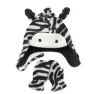 Nolan Infant & Toddler Boys & Girls Fleece Zebra Trapper Hat Mittens Set