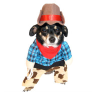 Cowboy Dog Costume Cow Boy Pet Outfit with Hat