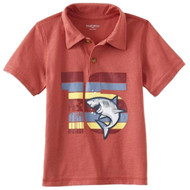 Toughskins Infant Boys Red Polo Shark T-Shirt