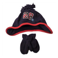 Carters Toddler Boys Blue Fleece Hat Mittens Set 28 2-4T