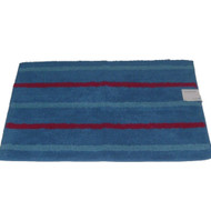 Studio A Blue Stripe Accent Bath Rug 20x30 Cotton Tub Mat