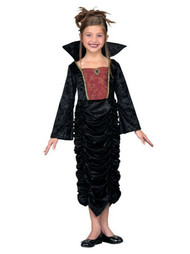 Girls Gothic Vampire Queen Costume Vampire Dress