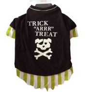 Pirate Dog Costume Trick Arrr Treat Pet Tee Halloween T-Shirt