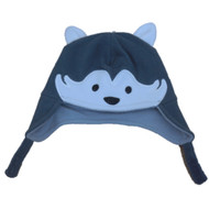 CP Infant Boys & Girls Gray Fleece Husky Dog Peruvian Trapper Hat 6-12 Months