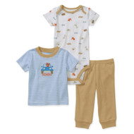 Carters Infant Boys 3 Piece Tiger Wild About Mom Creeper Pants & T-Shirt Set