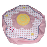 Garden Place Small Pink Plaid Flower Shaped Backpack Daypack Back Pack