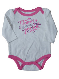 Infant Baby Girls Mommy's Favorite Present Christmas Holiday Bodysuit