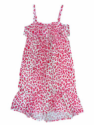 Toughskins Infant & Toddler Girls Pink Leopard Maxi Dress Sleevless Sundress