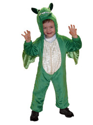 Totally Ghoul Little Boys Plush Green Dragon Costume Jumper 4-6