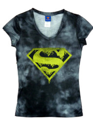 DC Comics Junior Women Black Supergirl T-Shirt Halloween Tee Shirt