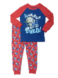 Faded Glory Wheelie Tired Infant Boy Motorcylce Sleepwear Set Monkey Pajamas