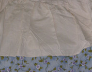 On View Home Queen Bed Size Bedskirt Dust Ruffle Blue Floral Bed Skirt