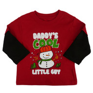 Holiday Time Infant & Toddler Boys Daddy's Cool Little Guy Holiday T-Shirt