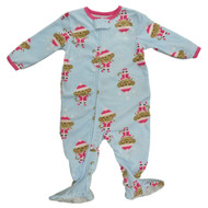 Carters Infant & Toddler Girls Christmas Monkey Sleeper Sleep & Play Pajamas