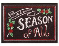 St Nicholas Square Happiest Season Of All Accent Throw Rug No Skid Mat 20x30