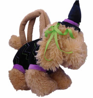 Olly & Friends Halloween Witch Plush Purse Puppy Dog Tote Bag Pal