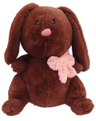 Animal Adventure Chubby Brown Bunny Plush Lop Ear Rabbit Stuffed Animal Pal