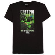 Teenage Mutant Ninja Turtles Boys Black Creepin Out Of The Shadows T-Shirt