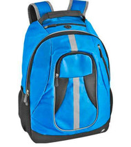Performance Cobalt Blue 17" Backpack with Black & Gray Accent School Travel Pack