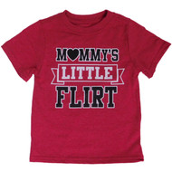 Toddler Boys Red Valentines Day T-Shirt Mommys Little Flirt Shirt